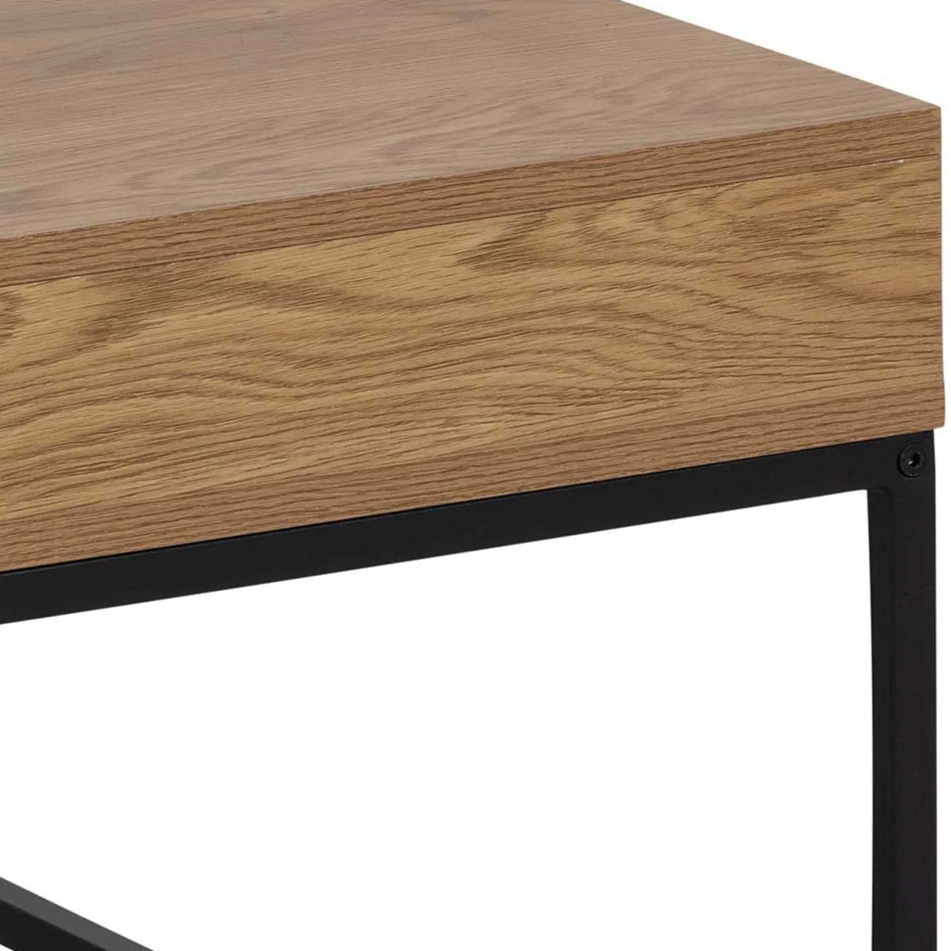 Couchtisch Willford 80x80 - Eiche/schwarz