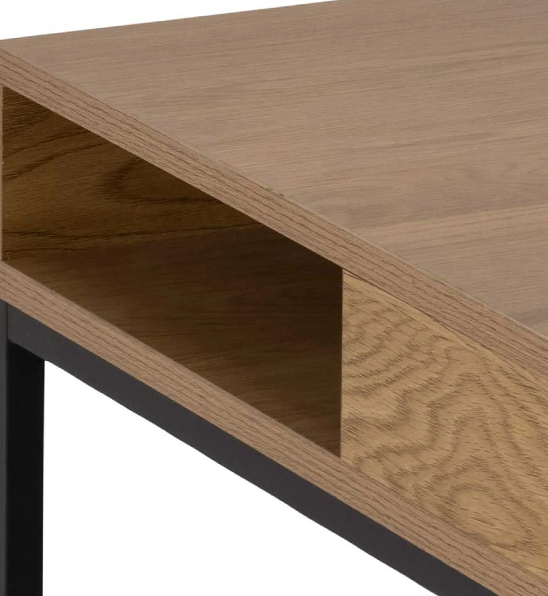 Couchtisch Willford 80x80 - Eiche/schwarz