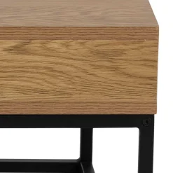 Couchtisch Willford 80x80 - Eiche/schwarz