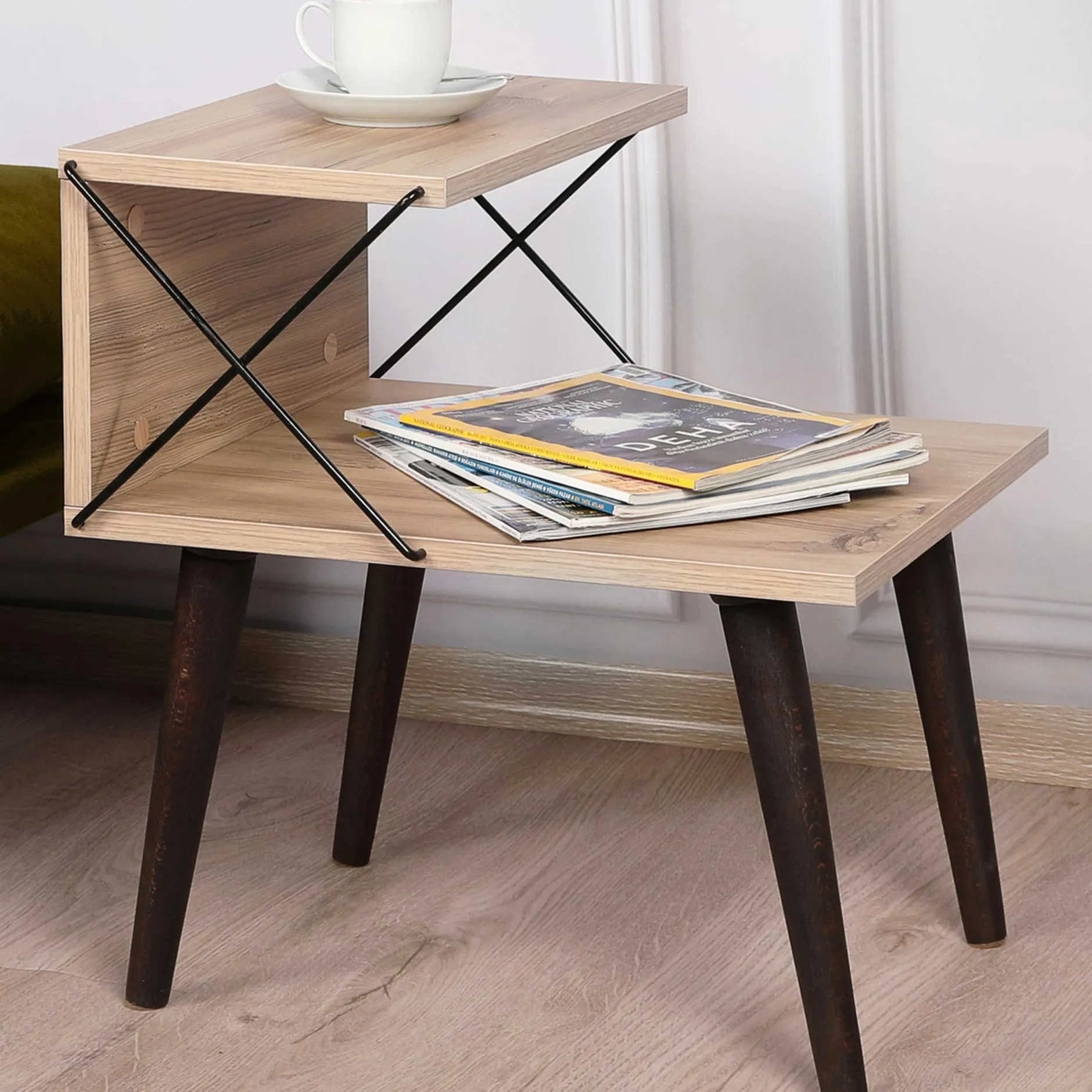 Cross Nachttisch | 100 % MELAMIN | Kiefer