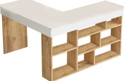 CT5 Schreibtisch | 100 % Melamin | Atlantische Kiefer, Weiß
