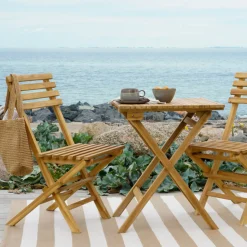 Cuenca Café Set - Teak 2-Stuhl und 1-Tisch Natur