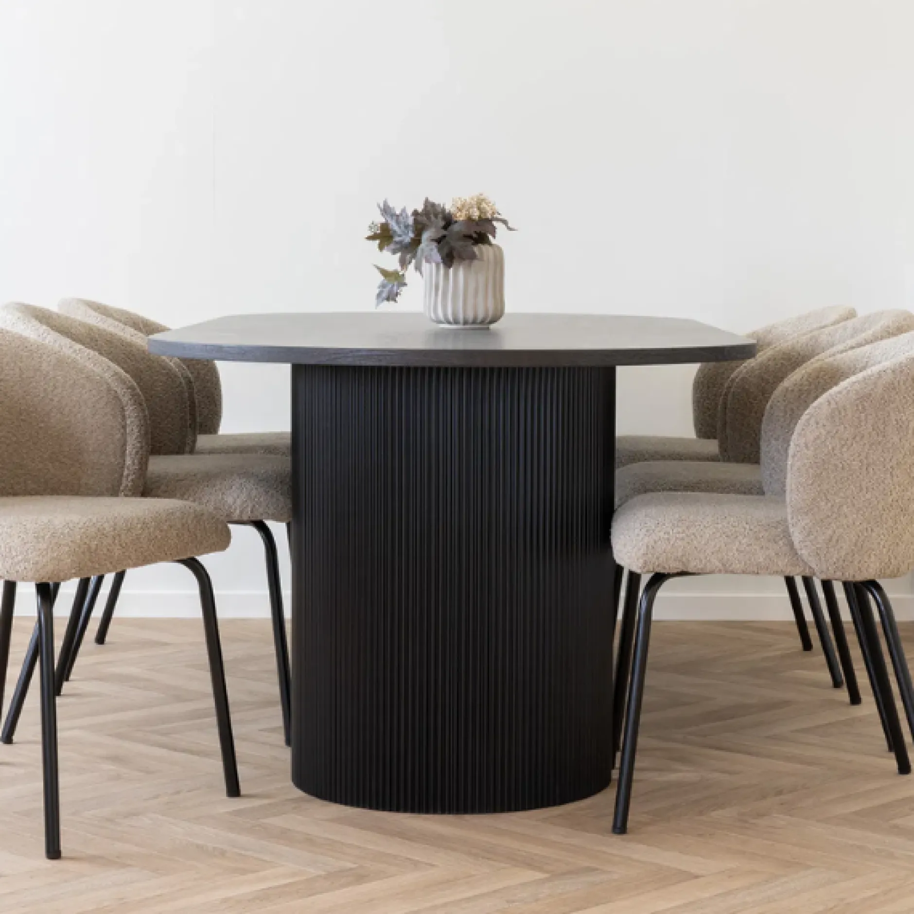 Dark Braun Boavista Esstisch | 100x210x75 cm