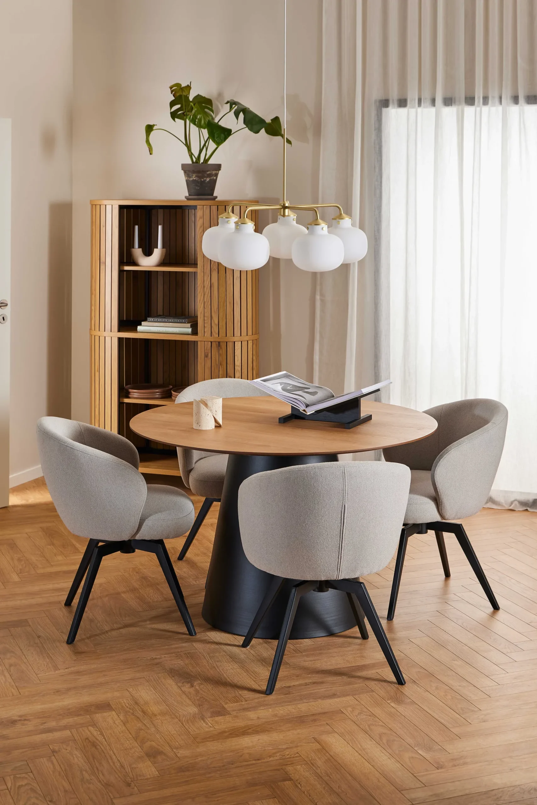 Darlene Esszimmerstuhl - drehbar - beige