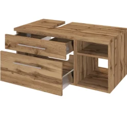 DasaBadezimmer : Spiegelschrank, Waschtischschrank, Säulenschrank - wotan Eiche Dekor