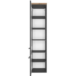 DasaBadezimmer : Säulenschrank, Spiegel, Waschbeckenschrank - graphitgrau