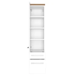 DasaBadezimmer : Wandregale, 2x Spiegel, Waschbeckenschrank, Säulenschrank - weiß
