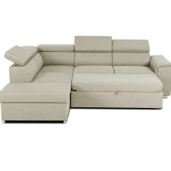 Daytona Ecksofa links - verstellbare Rückenlehnen - beige