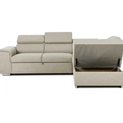 Daytona Ecksofa rechts - verstellbare Rückenlehnen - beige