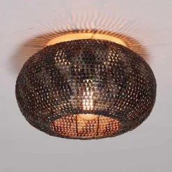 Deckenleuchte Zaccagni | Ø40 x 20 cm | Schwarz-braun