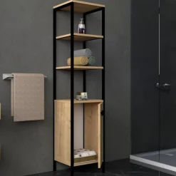 Derin Badezimmerschrank | 100 % MELAMIN | Saphir, Anthrazit