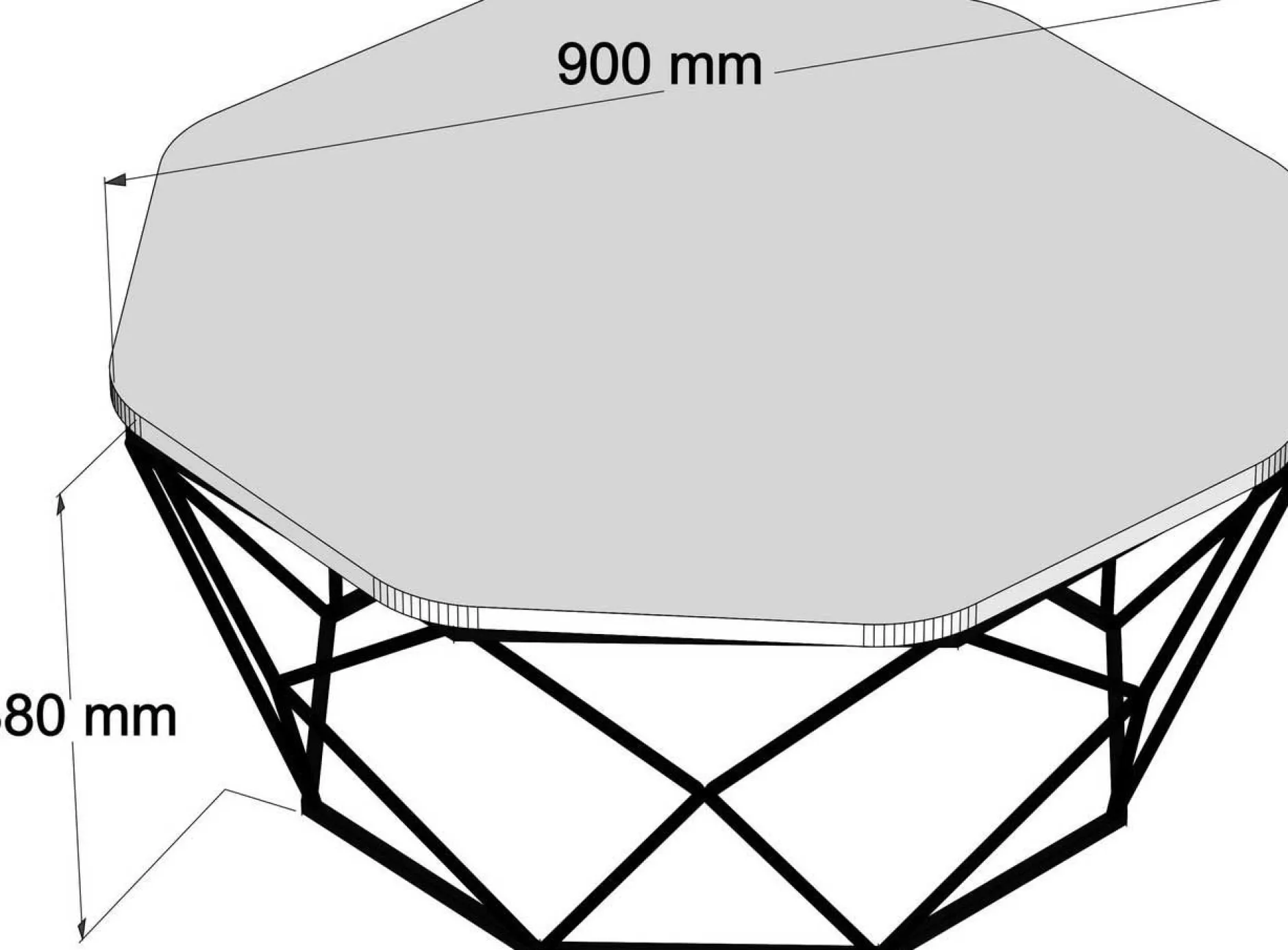 Diamond Couchtisch | 100 % MELAMIN | Eiche