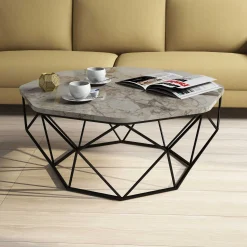 Diamond Couchtisch | 100 % MELAMIN | Weiß