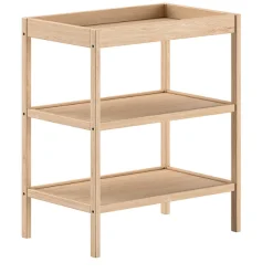 DinoKleinkindzimmer : Kleinkindbett 70x140cm und Wickeltisch - Kieferholz