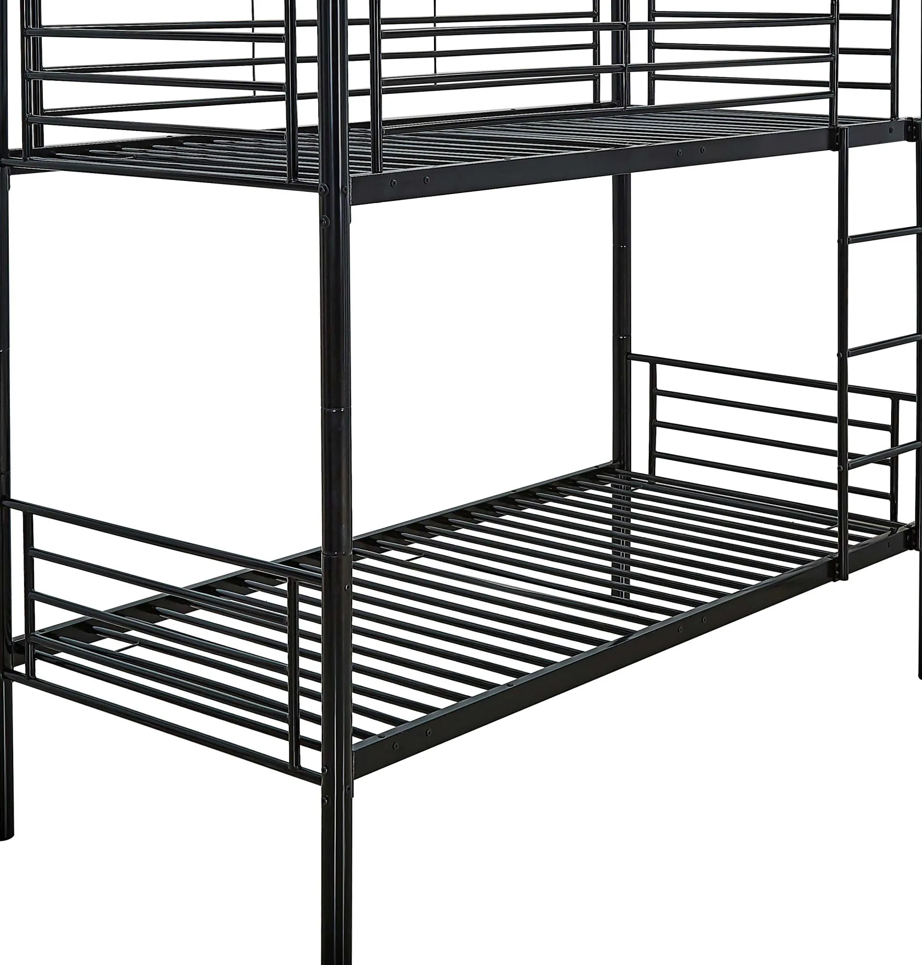 Dixie Etagenbett 90x200cm - Metall - mattschwarz