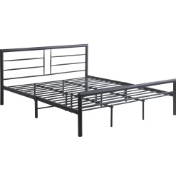 Dixon Metall-Doppelbett - 160x200cm - mattschwarz