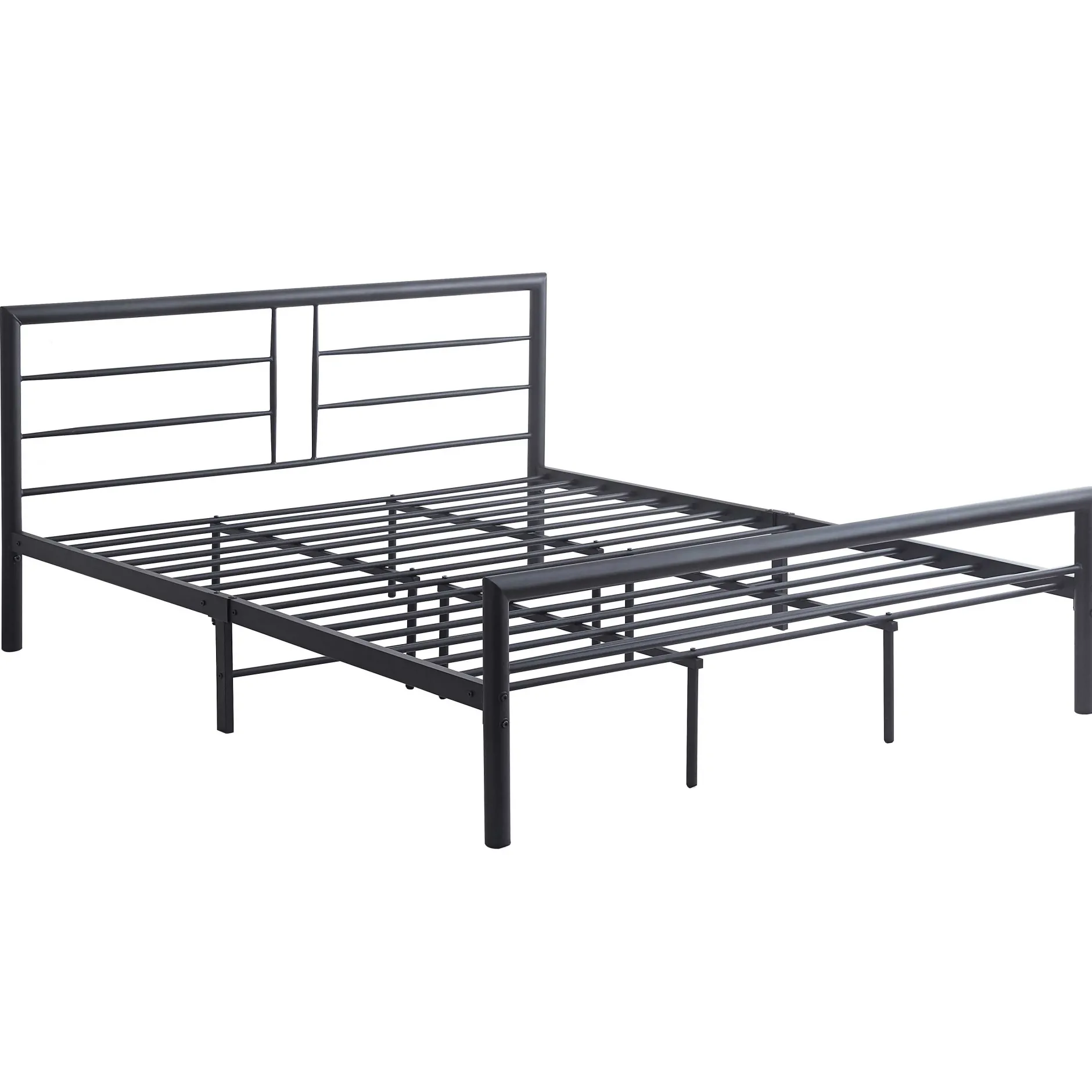 Dixon Metall-Doppelbett - 160x200cm - mattschwarz