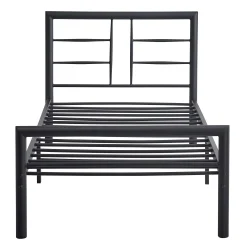 Dixon Metall Einzelbett - 90x200cm - mattschwarz