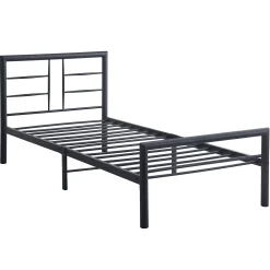 Dixon Metall Einzelbett - 90x200cm - mattschwarz
