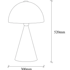 Dodo Tischlampe | METALLGEHÄUSE | Weiß
