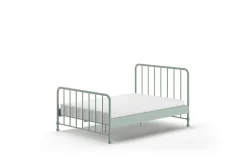 Doppelbett Bronxx Metall 140x200 - matt olivgrün