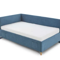 Doppelbett Cool | Mit Rückenlehne | 140 x 200 cm | Blaues Design