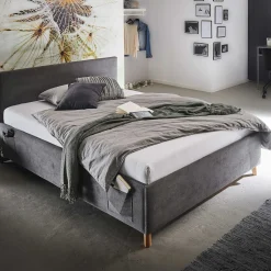 Doppelbett Cool | 140 x 200 cm | Anthrazit Design
