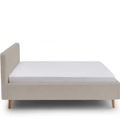 Doppelbett Dalila 160x200cm Teddystoff - beige