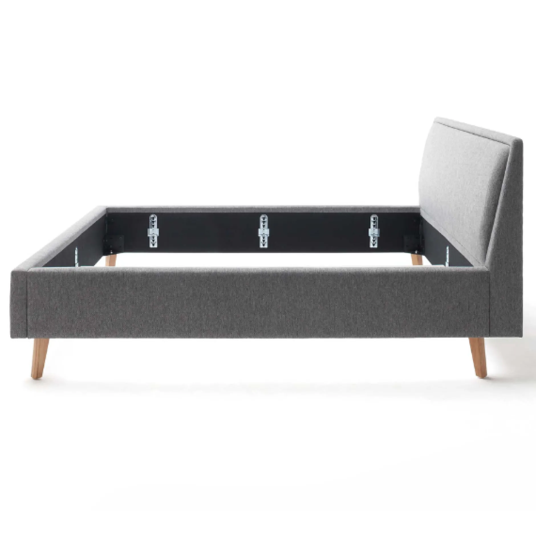 Doppelbett Estee 180x200cm - grau/eiche