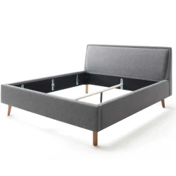 Doppelbett Estee 180x200cm - grau/eiche