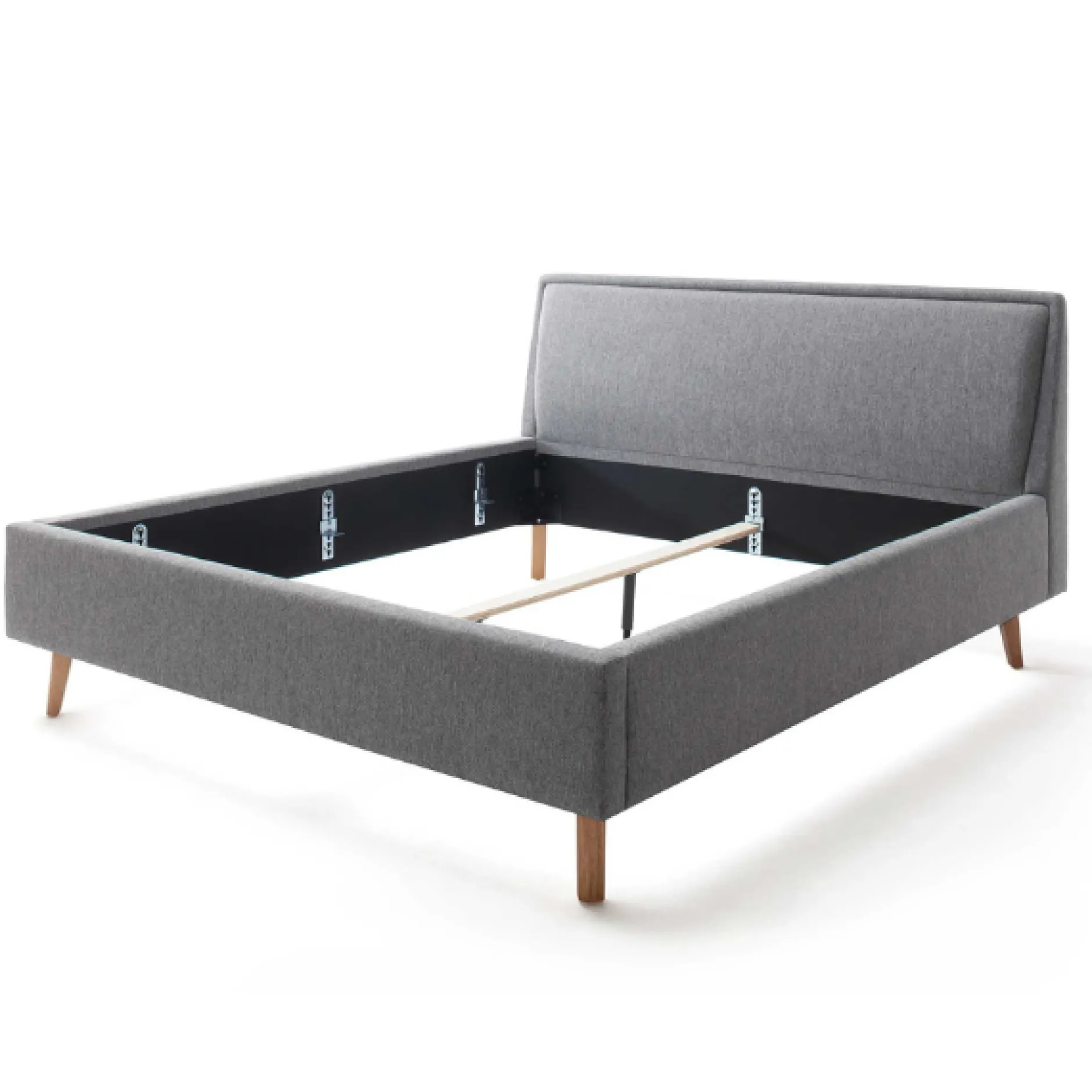 Doppelbett Estee 180x200cm - grau/eiche