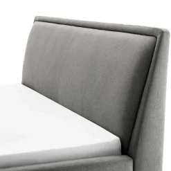 Doppelbett Estee 140x200cm mit Stauraum - hellgrau/schwarz