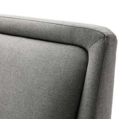Doppelbett Estee 160x200cm mit Stauraum - hellgrau/schwarz