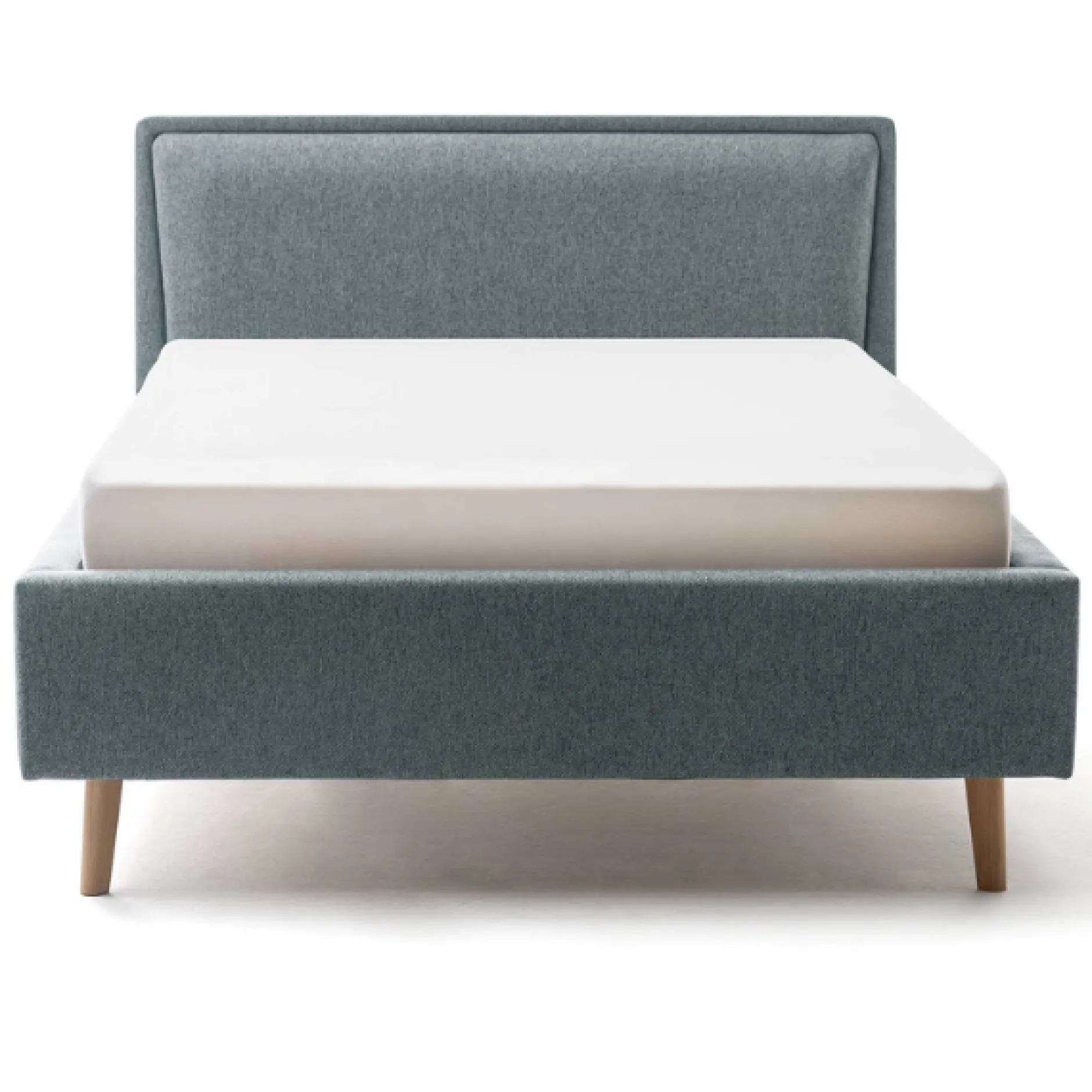 Doppelbett Estee 140x200 mit Stauraum - blau/eiche