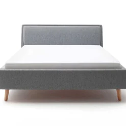 Doppelbett Estee 180x200 mit Stauraum - grau/gelb