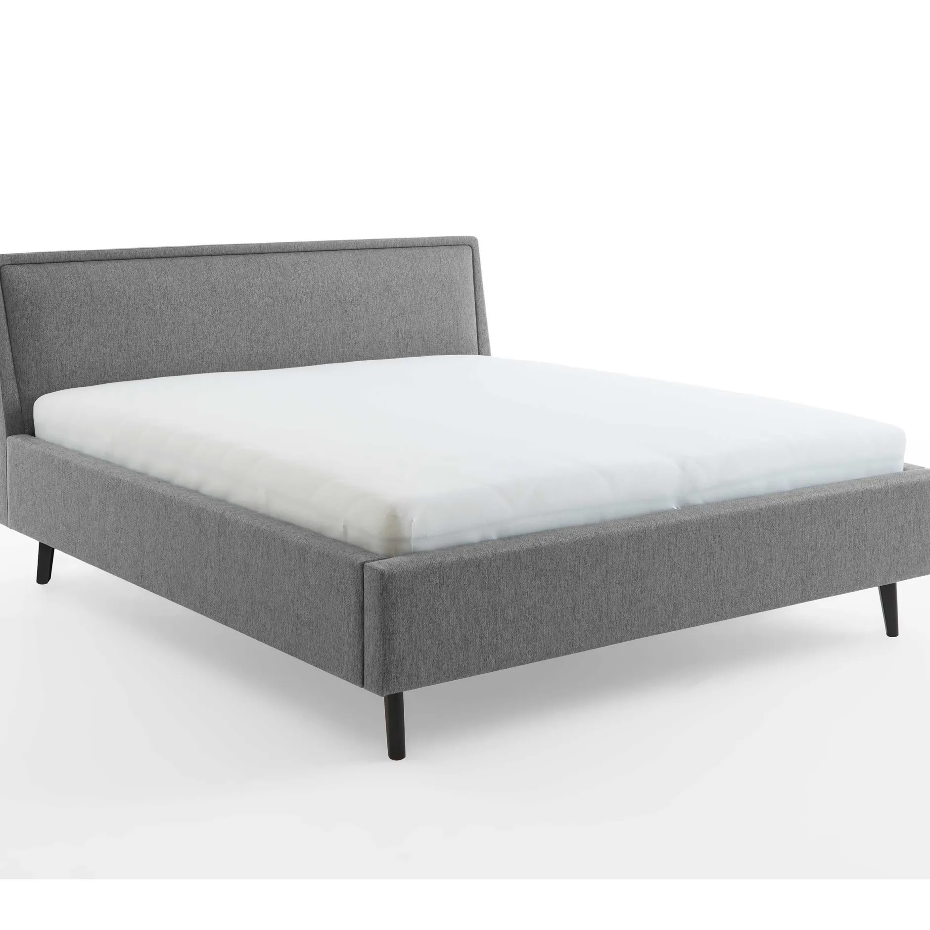 Doppelbett Estee 180x200 mit Stauraum - grau/schwarz