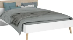 Doppelbett Hardy 140x200 - Molke/Eiche