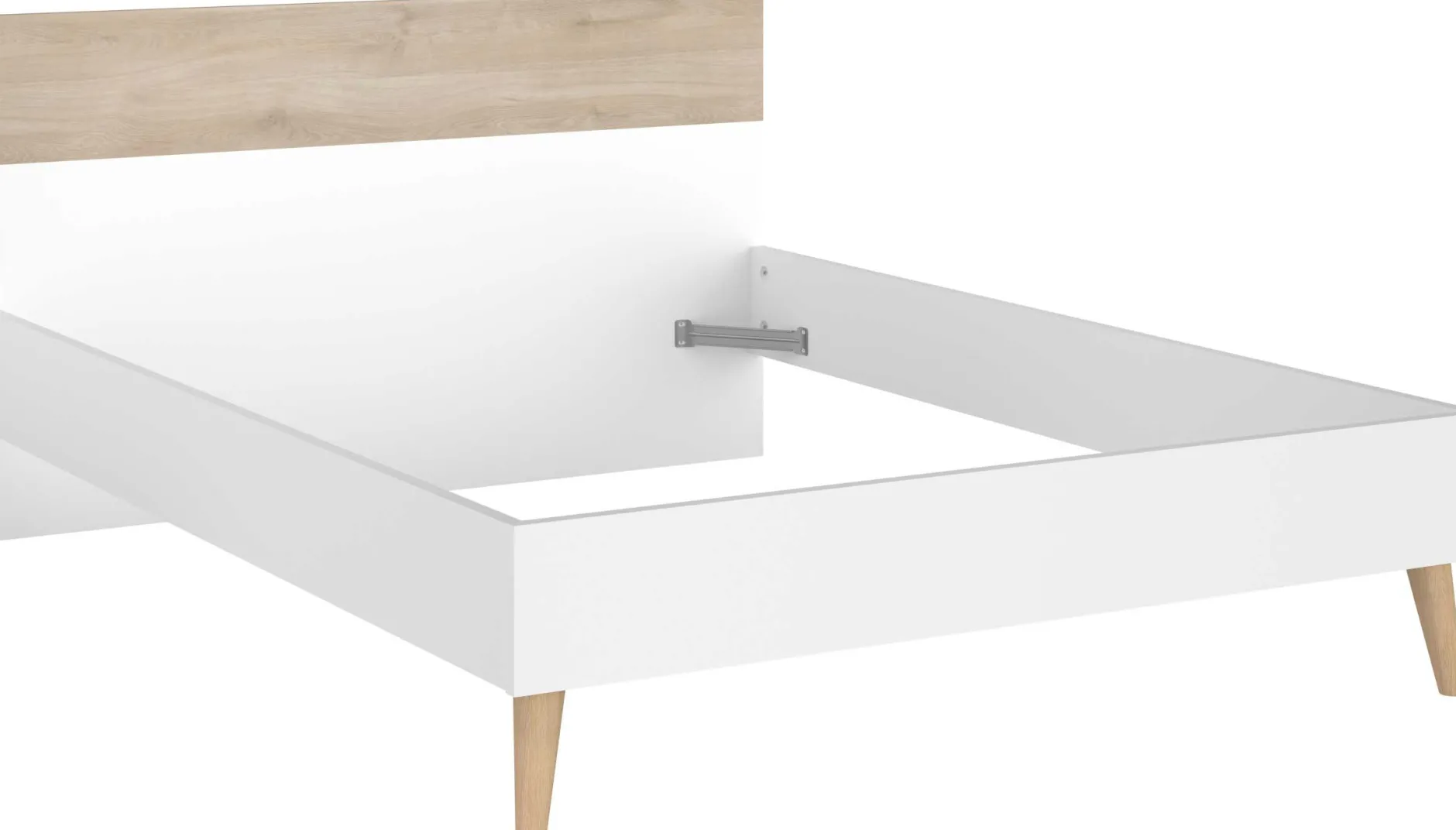 Doppelbett Hardy 140x200 - Molke/Eiche