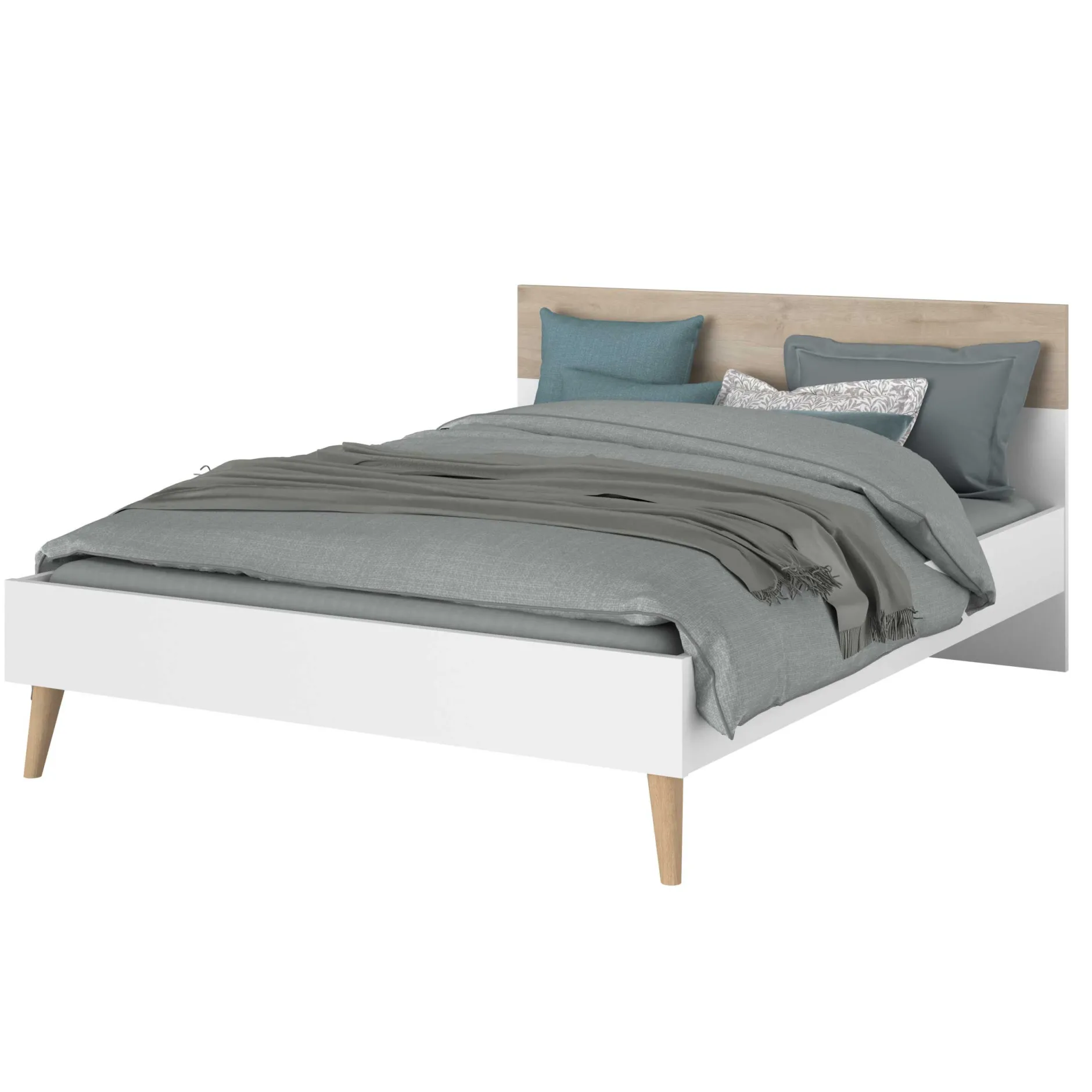 Doppelbett Hardy 160x200 - Molke/Eiche