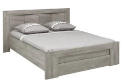 Doppelbett Hayden mit Schublade 140x190 - Eiche hellgrau