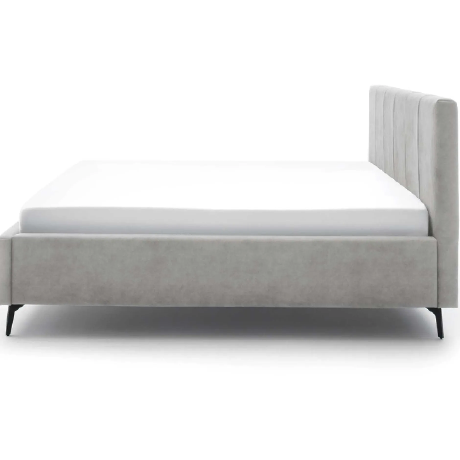 Doppelbett Lizzie 160x200cm mit Stauraum - grau