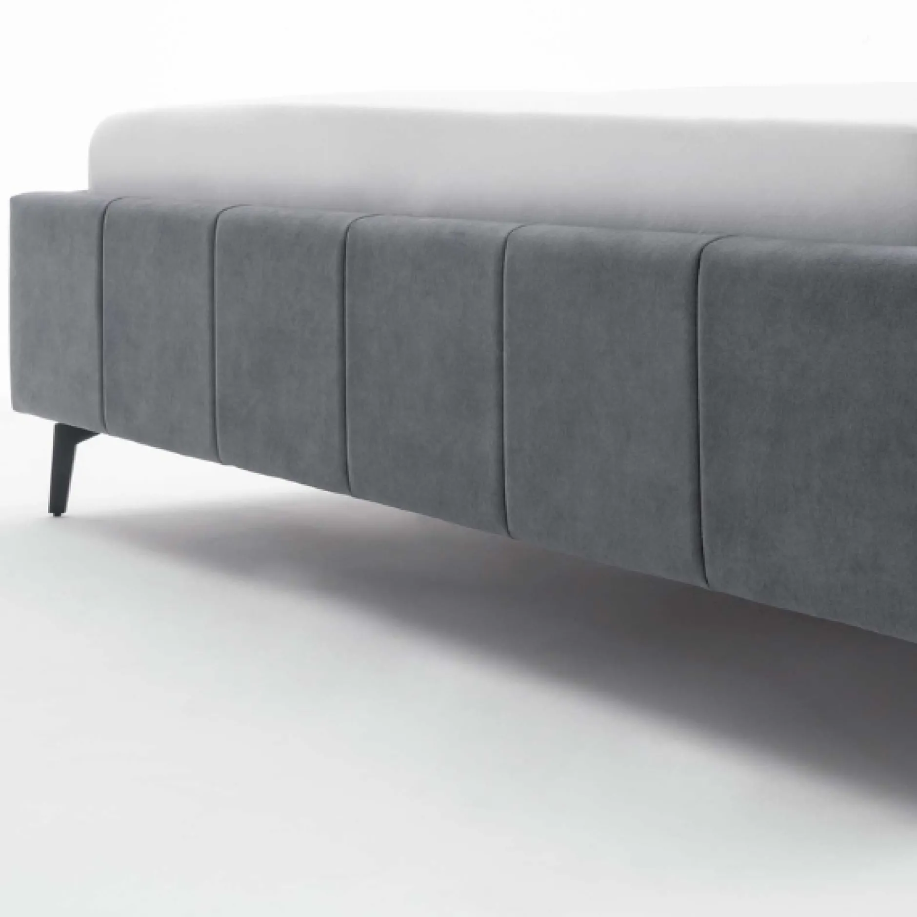 Doppelbett Lizzie 160x200cm mit Stauraum - anthrazit