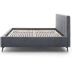 Doppelbett Lizzie 160x200cm mit Stauraum - anthrazit