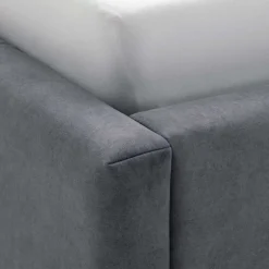 Doppelbett Lizzie 160x200cm mit Stauraum - anthrazit
