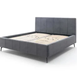 Doppelbett Lizzie 180x200cm mit Stauraum - anthrazit