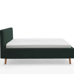 Doppelbett Madras 180x200cm Rippensamt - dunkelgrün