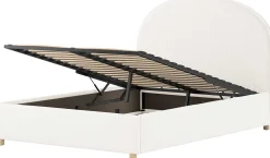Doppelbett Maeva - 140x200cm - mit Stauraum - weiß
