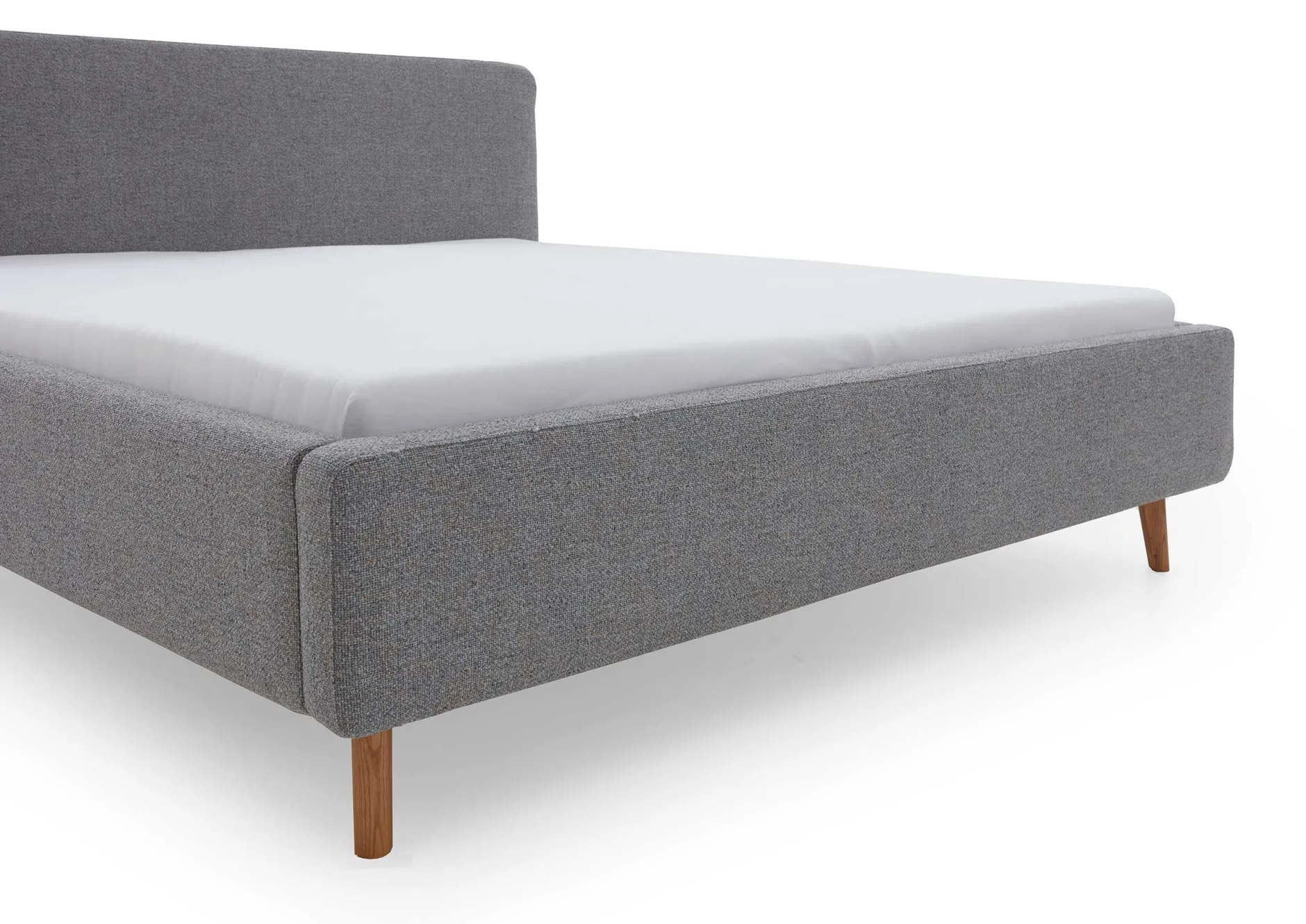 Doppelbett Nielsen | 160 x 200 cm | Grau