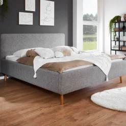 Doppelbett Nielsen | 160 x 200 cm | Grau