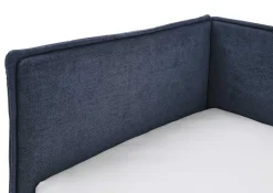 Doppelbett Ollie | Mit Rückenlehne | 140 x 200 cm | Dunkelblaues Design